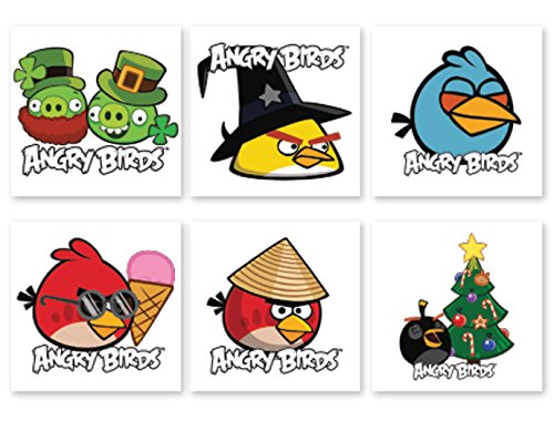 ANGRY BIRDS SEASONS TATTOOS 144 per pack