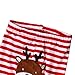 Rorychen Baby Unisex 2PCS Clothes Set:Red Bodysuit+Striped Pants Christmas(0-2T)