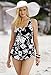 Beach Belle Women's Plus Size Splash Sarong Front Swimsuit