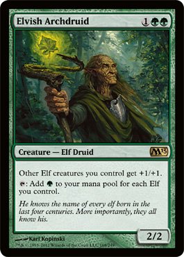 Magic: the Gathering - Elvish Archdruid (168) - Magic 2013 On Sale