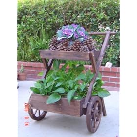 Double Tier Wagon Planter from Garden Wagons