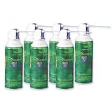 (Price/PK)Air Duster Cleaner, Moisture-free/Ozone Safe, 10 oz., 6/PK