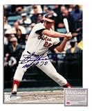 Boog Powell Autographed/Hand Signed Baltimore Orioles 8x10 Photograph Home Jersey Swinging with MVP