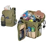 Turismo Olive Backpack With Two Insul Compartments & Water Duffel With Sports Bottle