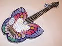 Daisy Rock Debutante Butterfly Short Scale Fantasy Electric Guitar