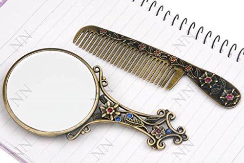 Great Gift Vintage Bronze Art and Craft Cosmetic Mirror