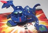 Bakugan New Vestroia Bakubronze LOOSE Single Figure Aquos (Blue) Viper Helios 730G Power