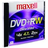 MAXELL 634010/634012 4.7 GB DVD+RW (SINGLE WITH JEWEL CASE)