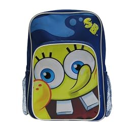 Product Image Kid's Sponge Bob 16" Backpack with Pencil Case - Blue