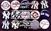 Set of 15 New York Yankees Pins 1.25