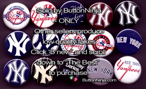 Set of 15 New York Yankees Pins 1.25