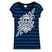 Girls' Xhilaration&reg; Knit Stripe Tee - Blue