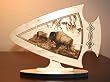ETCHED ARROWHEAD-BUFFALO