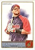 2011 Topps Allen & Ginter Baseball Card # 41 Carlos Santana - Cleveland Indians - In a Protective Display Case!