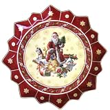 Villeroy & Boch Toy's Fantasy 16-1/2-Inch Deep Pastry Plate, Santa Claus