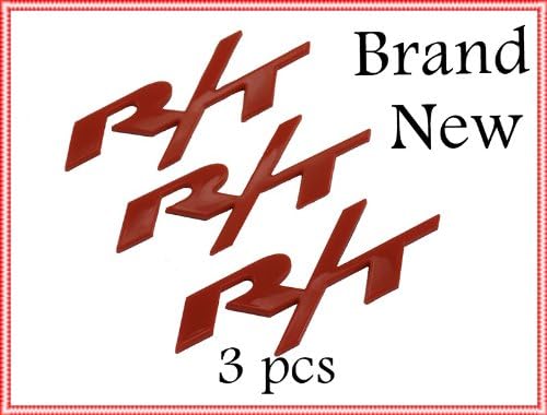 Dodge Avenger Charger Magnum Caliber R/T Decal Emblem Nameplate R/T RT Red Fender Door Trunk 3pc Badge Hemi liftgate 11 12 13