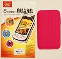 (Pink Treadz with Screen Protector) iPOD TOUCH iTouch 8GB 16GB 32GB G2 Gen2 Silicon Silicone Case Skin Sleeve Cover Tyre