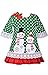 Baby Girls Adorable Christmas Snowman/Snowwoman Dress (24 Months)