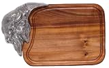 Wood Bison / Buffalo Cutting Board 17x10.5