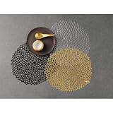 Placemat Dahlia Gold Round