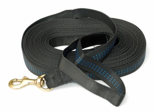 Ray Allen Mfg Signature K9 Tubular Nylon Tracking Line, 33-Feet x 1-Inch, Black