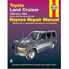 Toyota Land Cruiser Automotive Repair Manual: 1980 to 1996 (Haynes Automotive Repair Manuals)