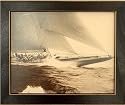 Framed Breaking Away Vintage Sailboat Sailing Picture