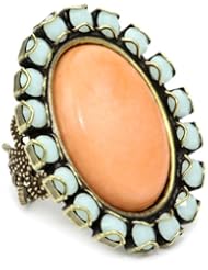 Liz Palacios "Crystales Opalos" Crystal and Cabochon Ring