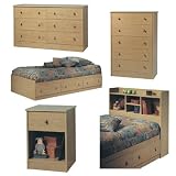 South Shore Furniture 5 Piece Honey Oak Room Collection