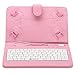 iRULU eXpro X1 7 Inch Quad Core Google Android Tablet PC, 1024x600 Resolution, Wi-Fi, Games, Dual Cameras, 16GB Nand Flash with Keyboard (Pink Tablet)