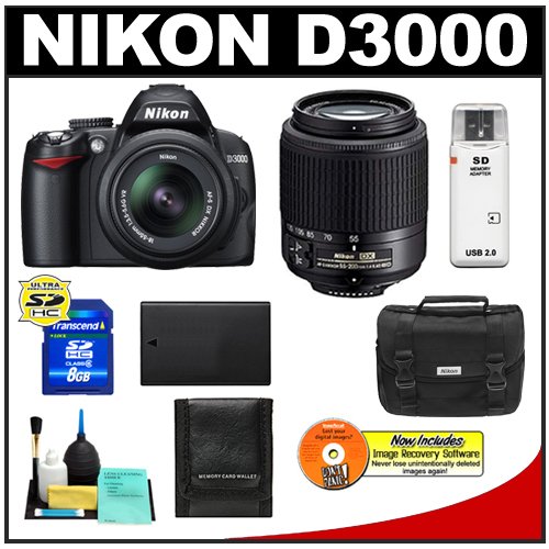 Nikon D3000 10MP Digital SLR Camera  18-55mm 