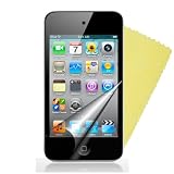 picture of SUPERGETS® High Quality Apple Ipod Touch 4G 4TH 5G 5TH (2010,2011,2012) Generation Leather Flip Case Black Touch Screen Stylus And LCD Screen Protector