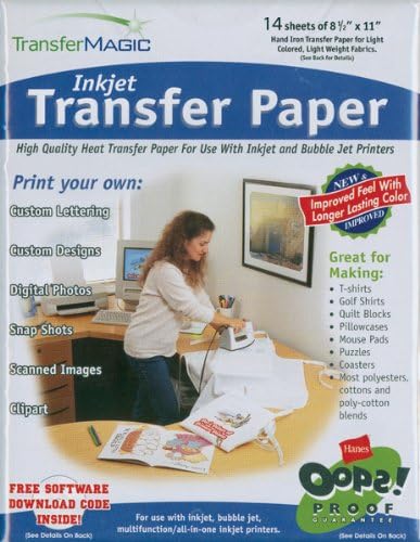 Ink Jet Transfer Paper-8-1/2"X11" 14/Pkg