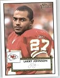 2006 Topps Heritage #327 Larry Johnson - Kansas City Chiefs (Short Print)(Football Cards)