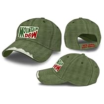 Mountain Dew - Olive Rib-Stop Embroidered Patch Adjustable Cap