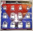 12 Pcs 30, 40 &amp; 50 mm Laminated Padlock