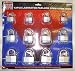 12 Pcs 30, 40 & 50 mm Laminated Padlock