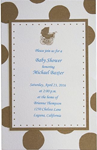 Baby Shower Invitations - Birthday Invitations - Baby Shower Invitations for Girl, Boy or Twins - Printable Baby Shower Invitations - All occasion Invitations - 15 in a Pack