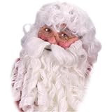 Deluxe Santa Wig, Beard and Eyebrows Set Adult