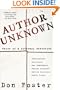 Author Unknown: Tales of a Literary Detective