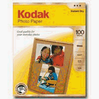 KODAK Photo Paper for Inkjet Prints Gloss, 8.5in x 11in - 100 sheets by Kodak