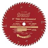 Freud LU88R009 9-Inch 54 Tooth ATB Thin Kerf Crosscutting and Ripping Saw Blade with 5/8-Inch Arbor and PermaShield Coating