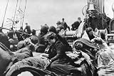 Art Poster, Immigrant Women Sitting on Steerage Deck - 27.5 x 18.75