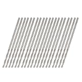 uxcell　ツイストドリルビット　ドリル刃　ストレートシャンク　0.9mm　20本