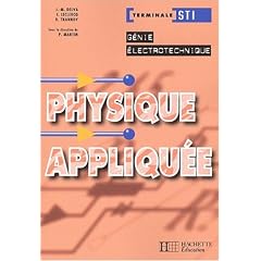 Physique appliqu�e, terminale STI �lectrotechnique