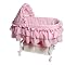 Rocking Cradle Bassinet - Pink Gingham