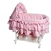Baby : Rocking Cradle Bassinet - Pink Gingham