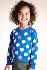 Pure Cotton Long Sleeve Spotted Jumper