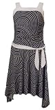 CLEARANCE New Navy White Dotted Geometric Sun Dress ~ 7 to 12 Girls