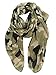 GERINLY Scarves - Lightweight Travel Scarf Camouflage Print Shawl Wrap (Olive)